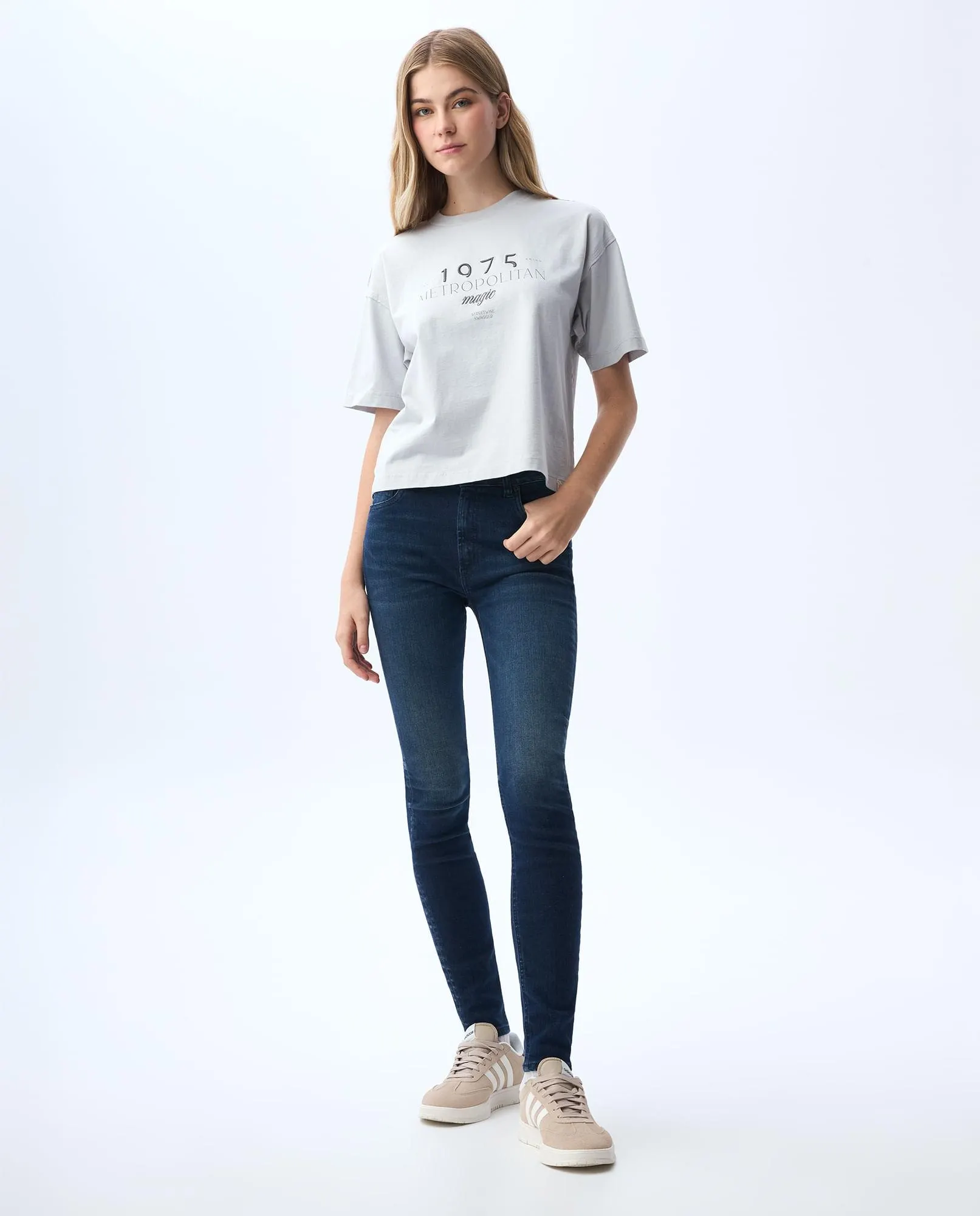 Jean Jegging tono oscuro para mujer