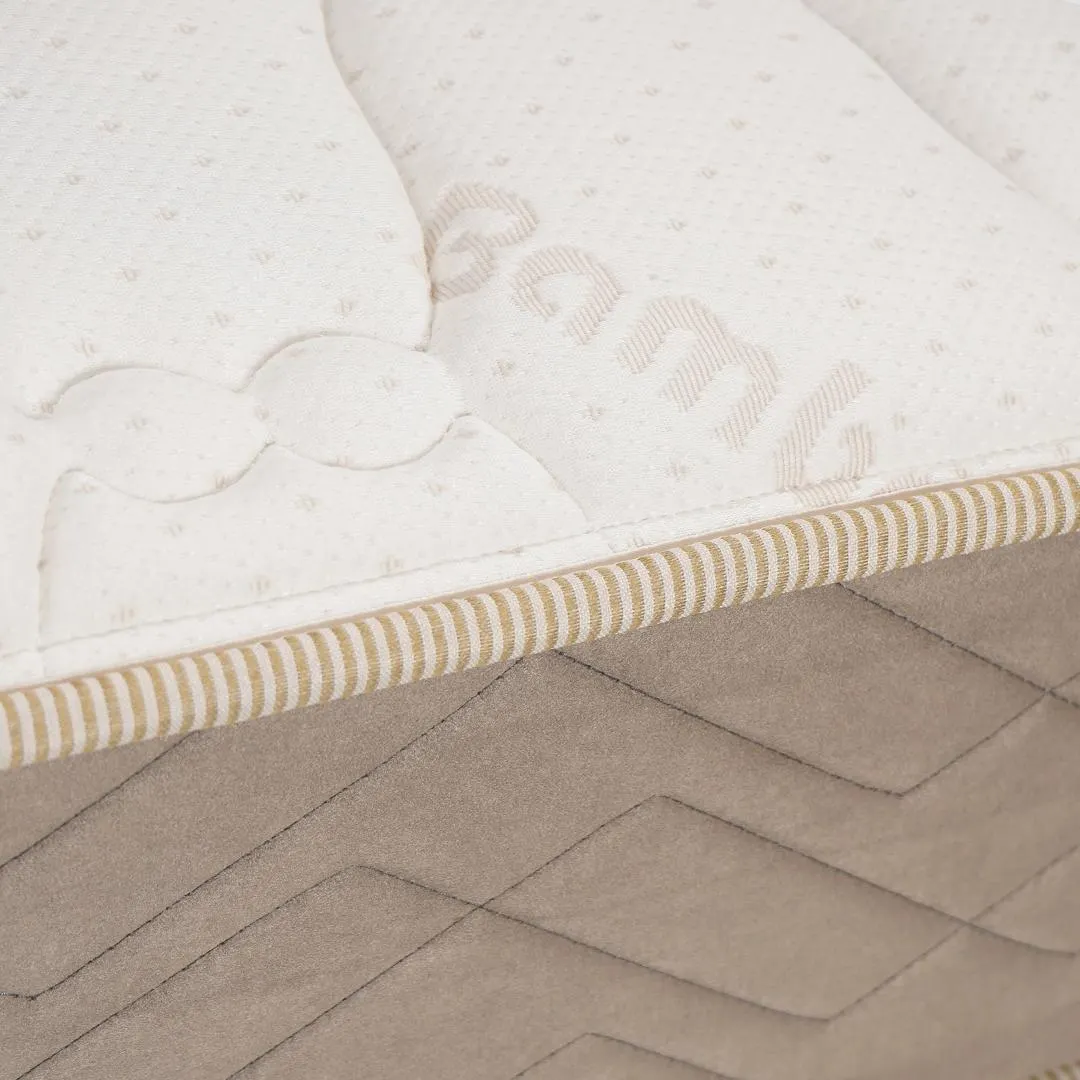 Cama Europea Bamboo 2 Plazas Base Dividida + Set Nordic