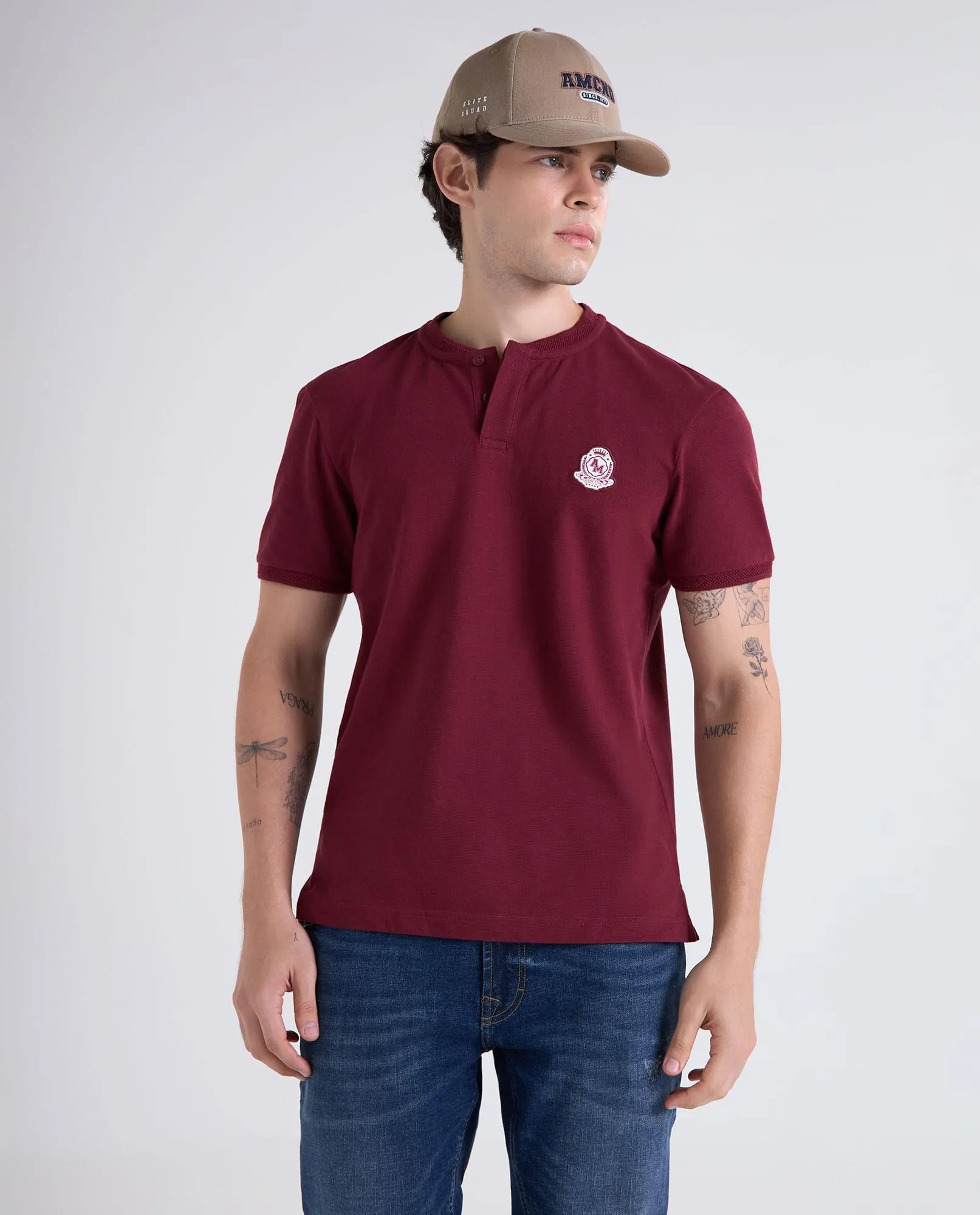 POLO MC SLIM FIT CUE NERU