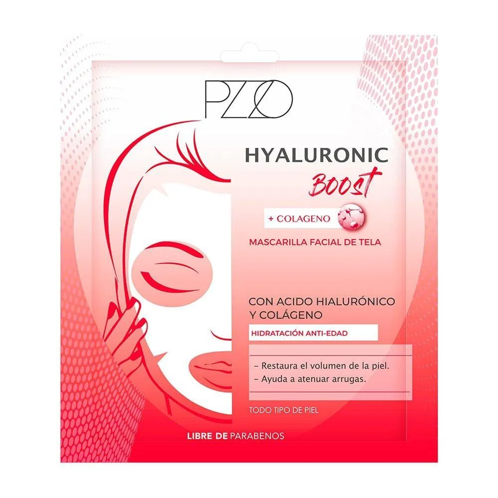 Mascarilla Facial de Tela Hyaluronic Boost Todo Tipo de Piel X1
