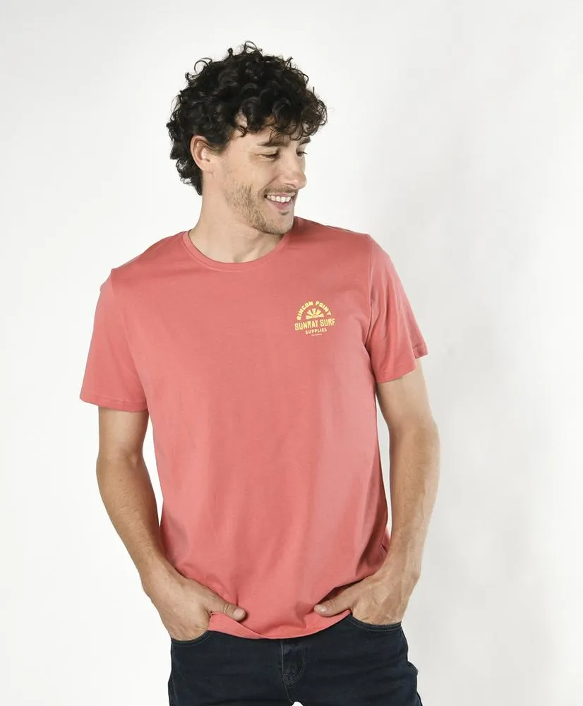 Polera hombre estampado sol