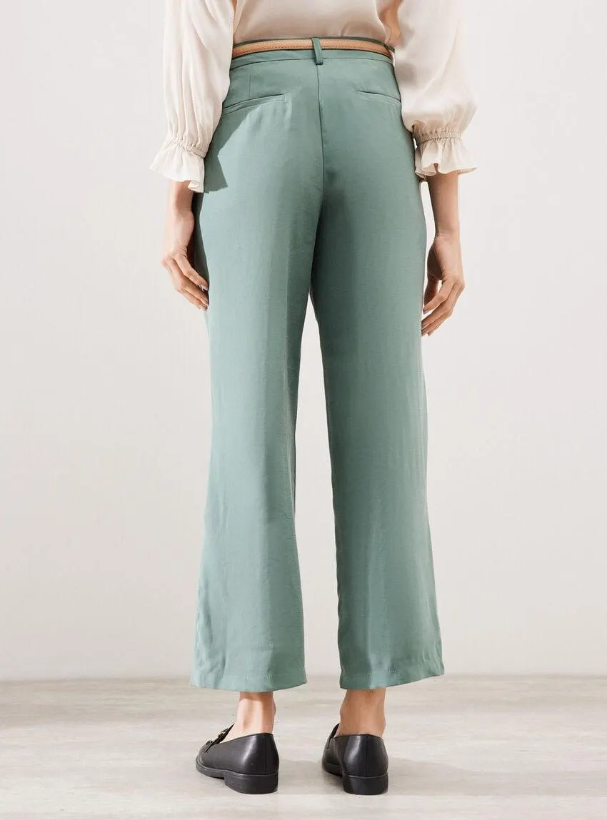 Pantalón Fluido con Cinturón