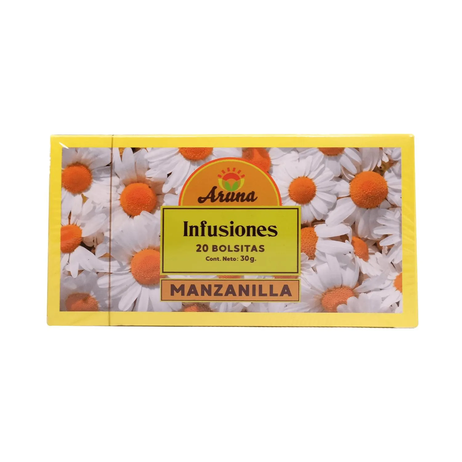 Infusión de Manzanilla Aruna, 20 Bolsitas.