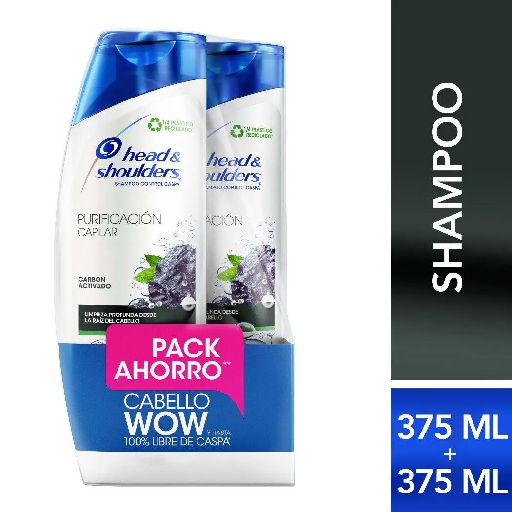 Pack Shampoo Head & Shoulders Purificación Capilar 375ml 2 Unidades