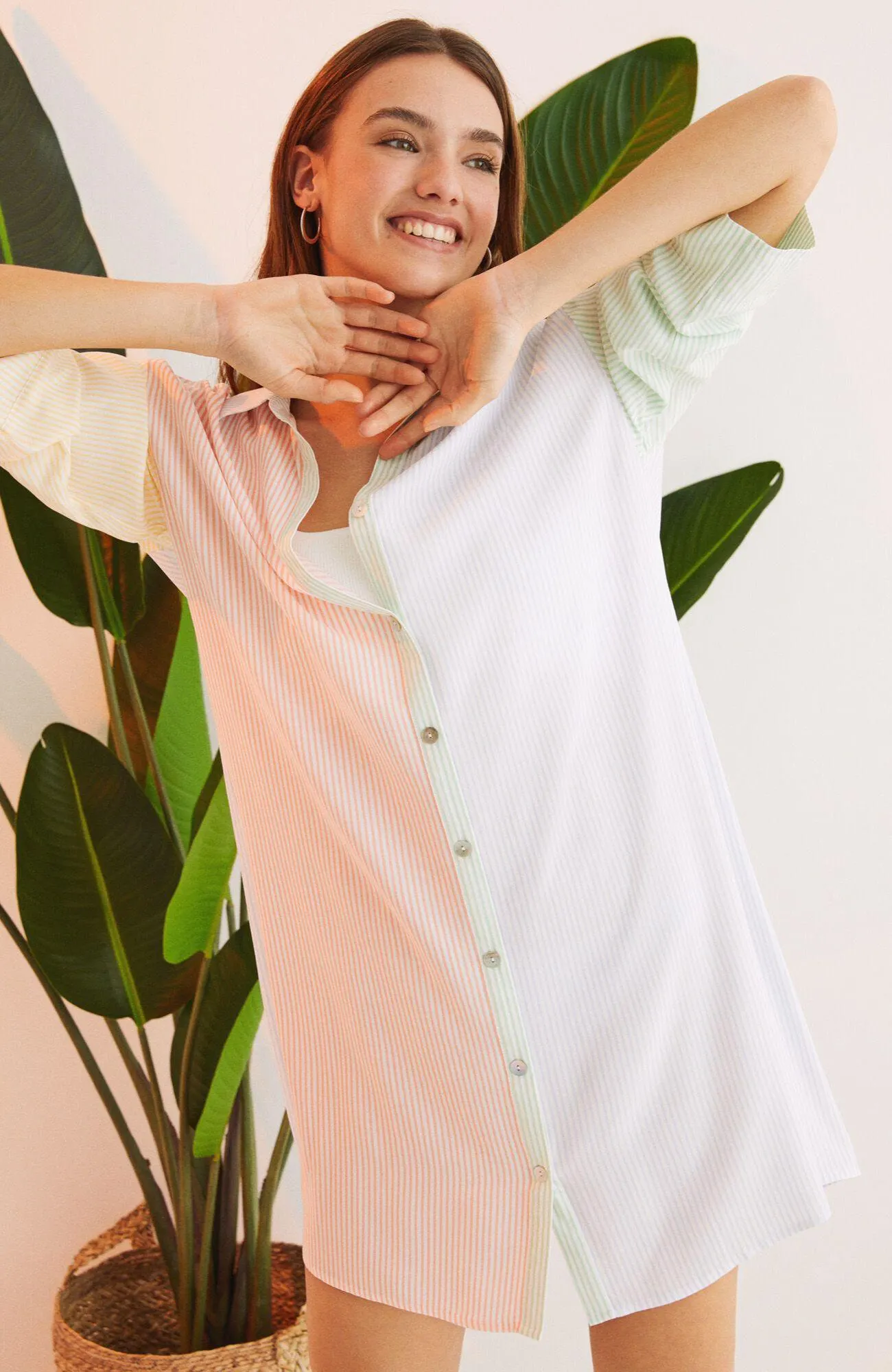 Camisa de Dormir Women'Secret Daily Botanical Multicolor