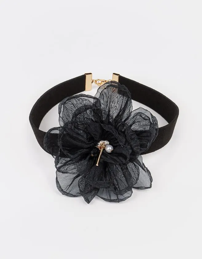 Choker con flor