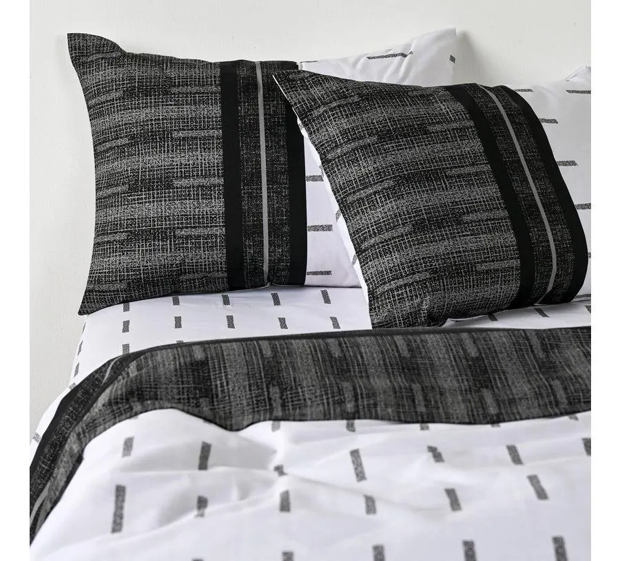 Sábanas 2 Plazas 144 Hilos Vias Negro