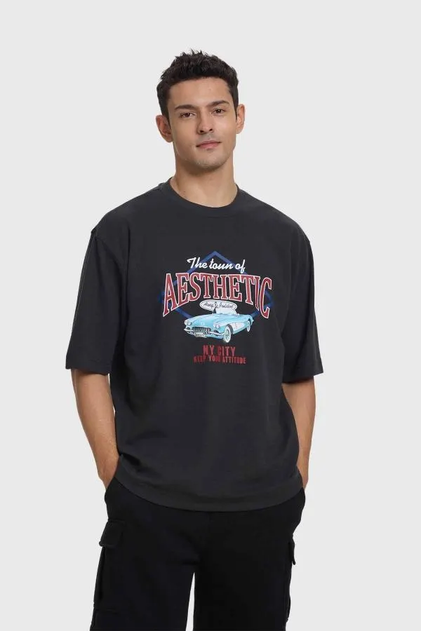 Polera hombre estampada marengo fsp