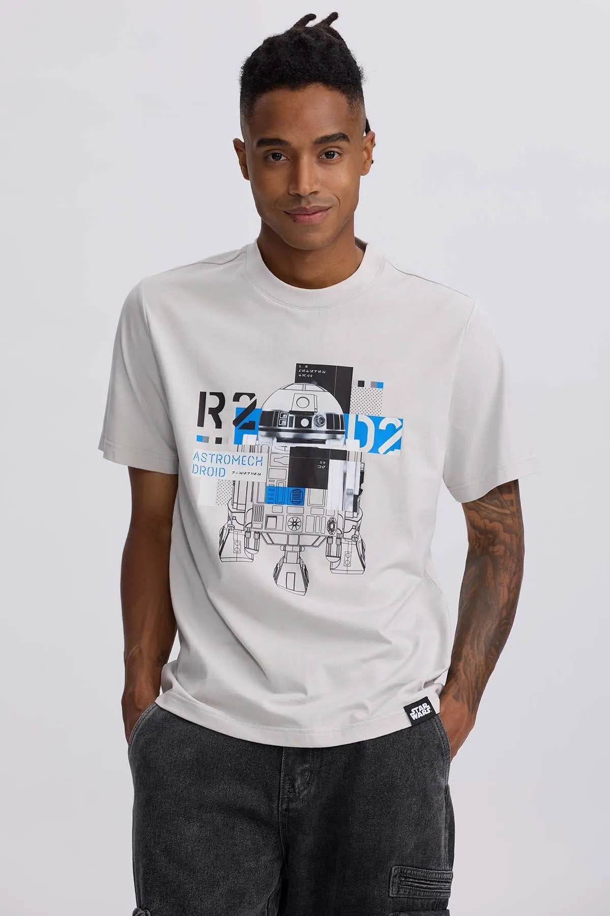 Polera Hombre Star Wars Gris