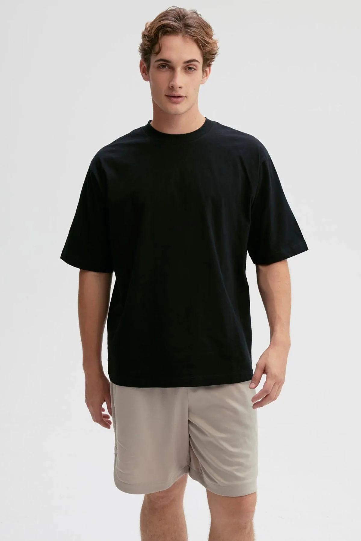 Polera Hombre Oversize Negro
