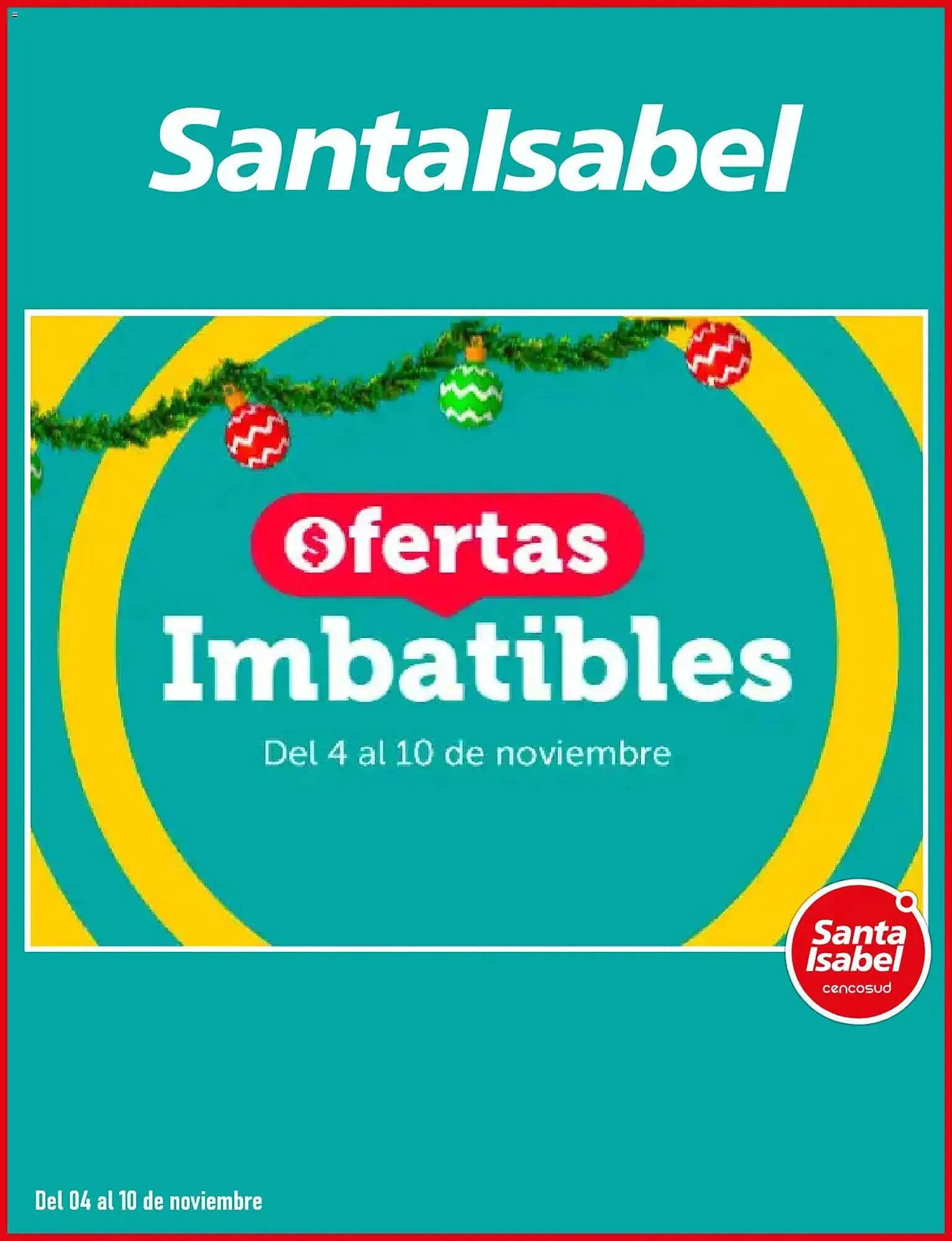 Catálogo de Catálogo Santa Isabel 4 de noviembre al 11 de noviembre 2025 - Página 1
