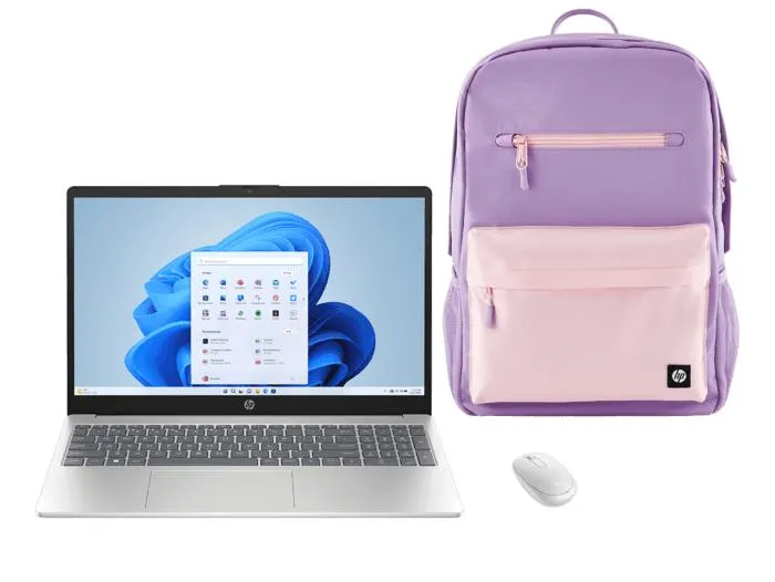 Notebook HP 15-fd0010la + Mouse HP 240 Blanco + Mochila HP Campus
