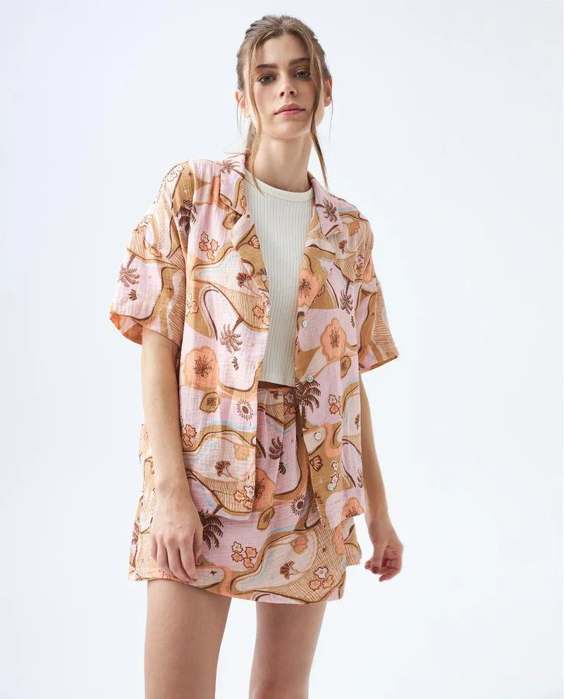 Camisa estampada para mujer