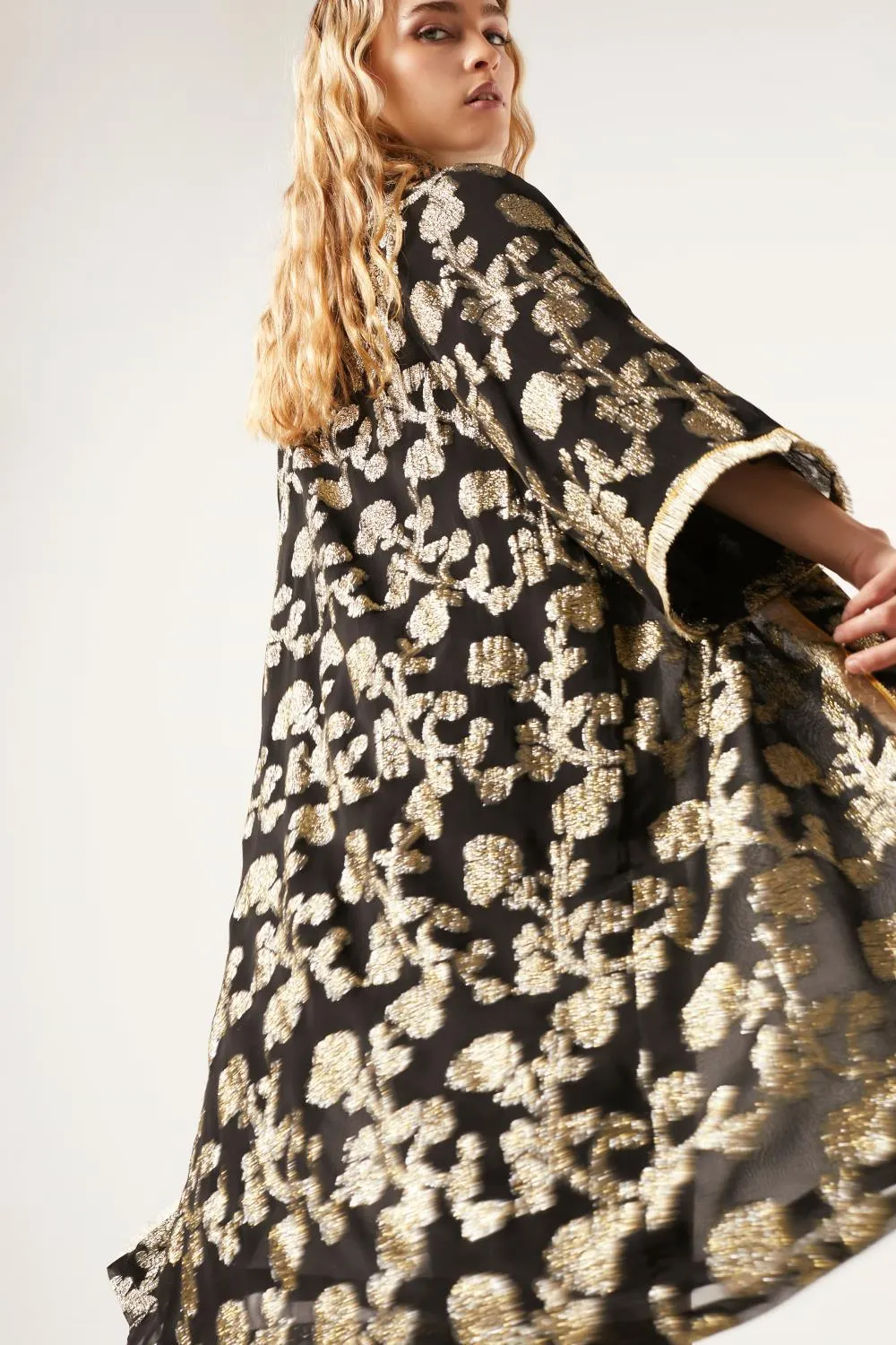 kimono gradient jacquard