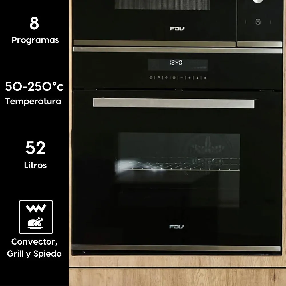 Horno Empotrado Elite Touch 52 Lts FDV