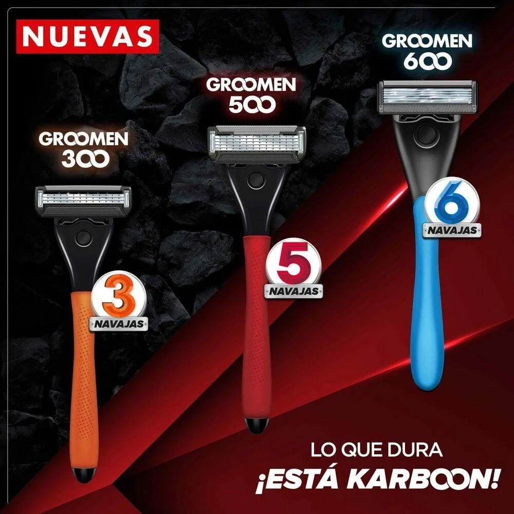 Cartuchos de Afeitar desechable de 6 Navajas 2 Unidades