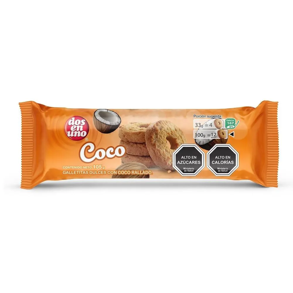 Galletas dulce sabor coco