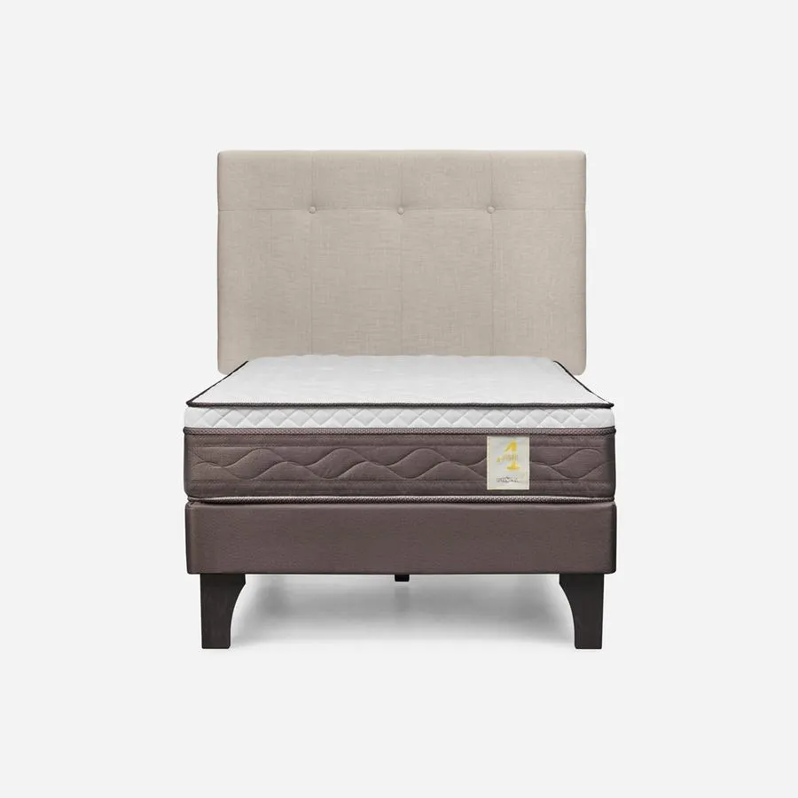 Cama New Style 4 Plus 1,5 Plazas + Respaldo New Bennet