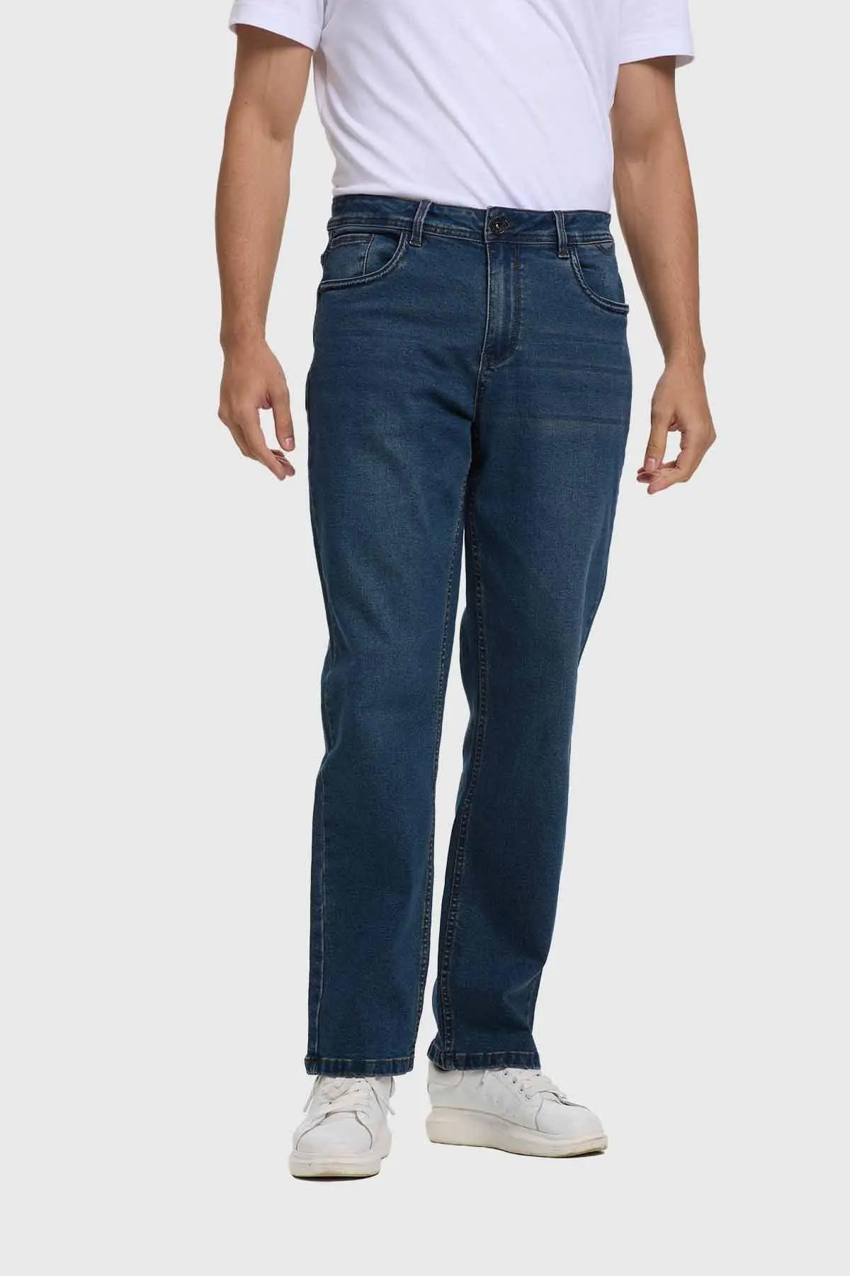 Jeans Hombre Straight Azul