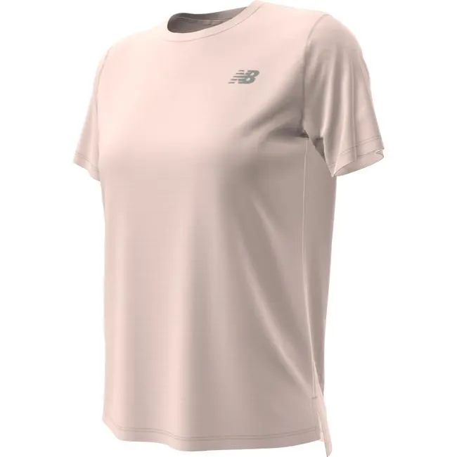 Polera Running Mujer New Balance Sport Essentials T-Shirt Rosada