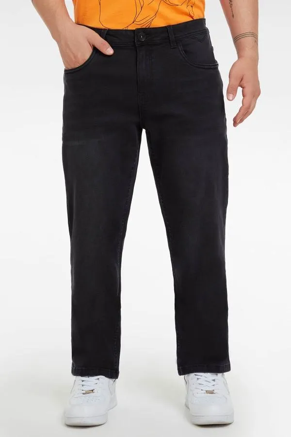 Jeans straight 605 negro ii