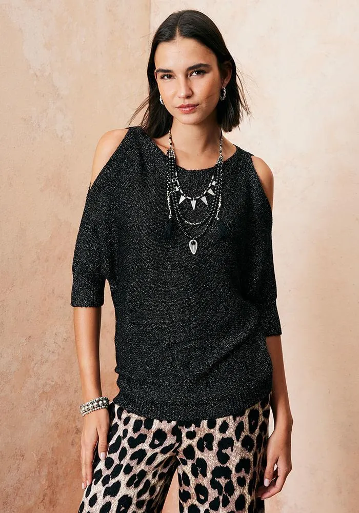 Sweater Abertura En Hombros