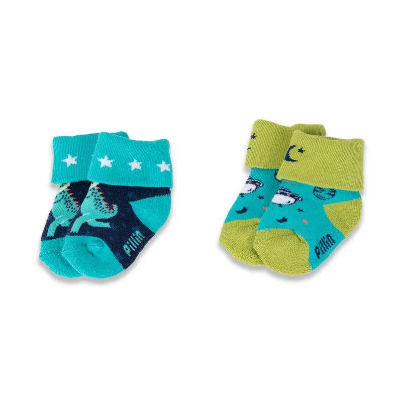 Pack 2 Pzas Calcetines Bebé Niño Multicolor