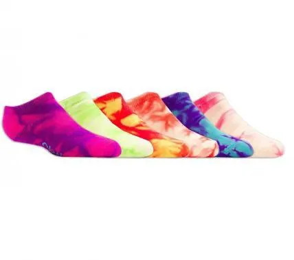 6 Pack Girls Socks - Non Terry Multi