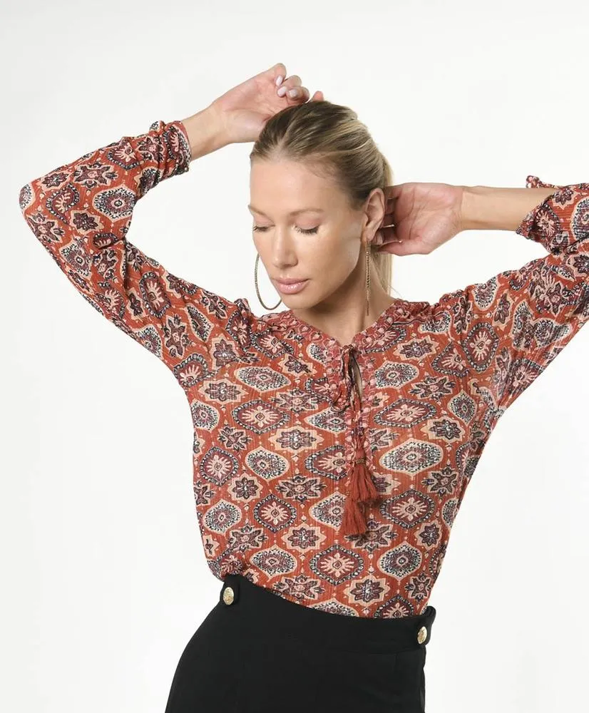 Polera mujer estampada