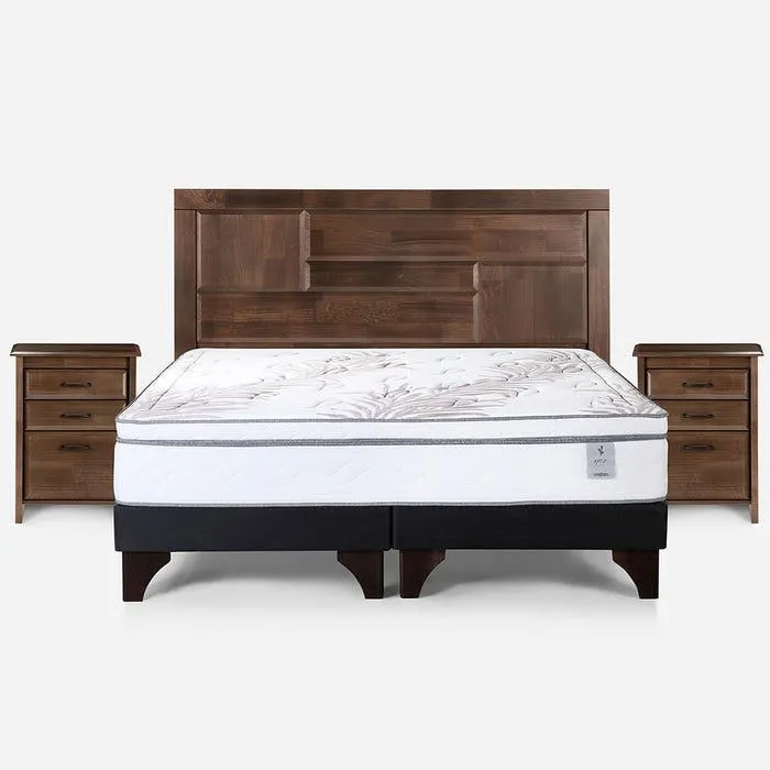 Cama Neo+ 2 Plazas + Muebles Dolce