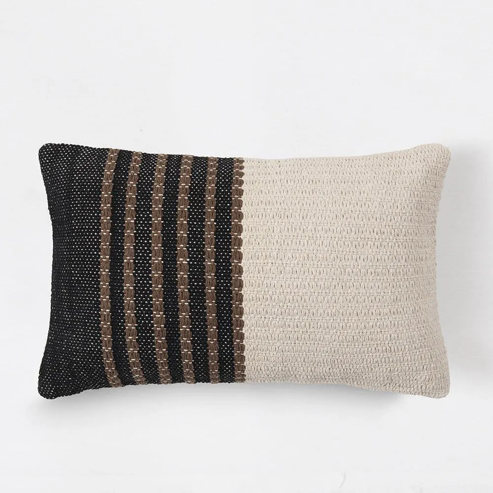 Cojín Tejido 30x50cm Kalu Negro