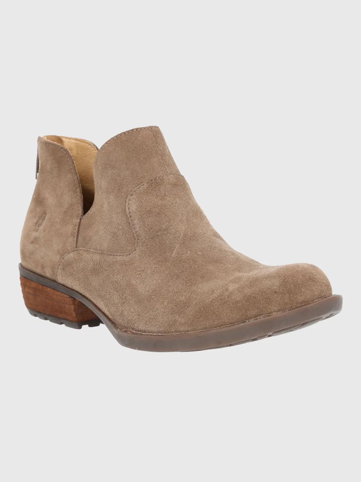 Botin Cuero Mujer Lovaina Café Hush Puppies