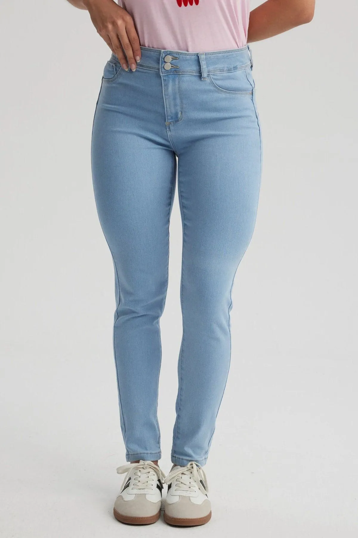 Jeans Mujer Push Up Jeny Celeste