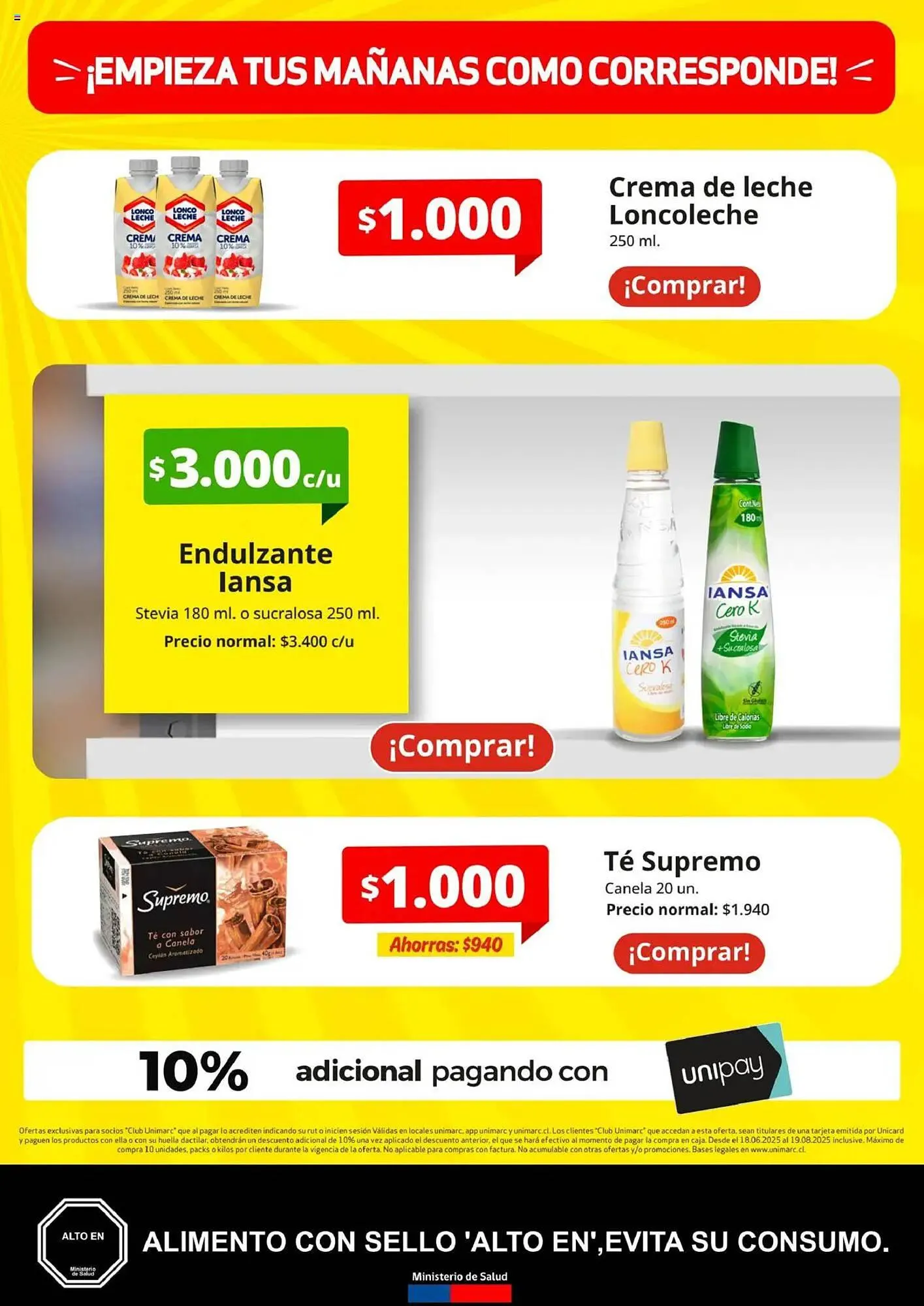 Catálogo de Catálogo Unimarc 18 de junio al 19 de agosto 2025 - Página 7