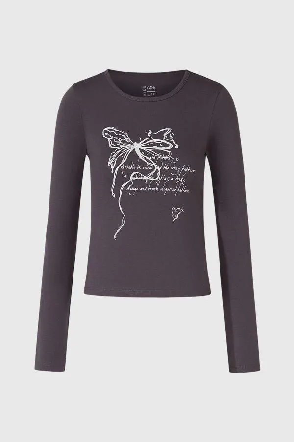 Polera niÑa print marengo ii