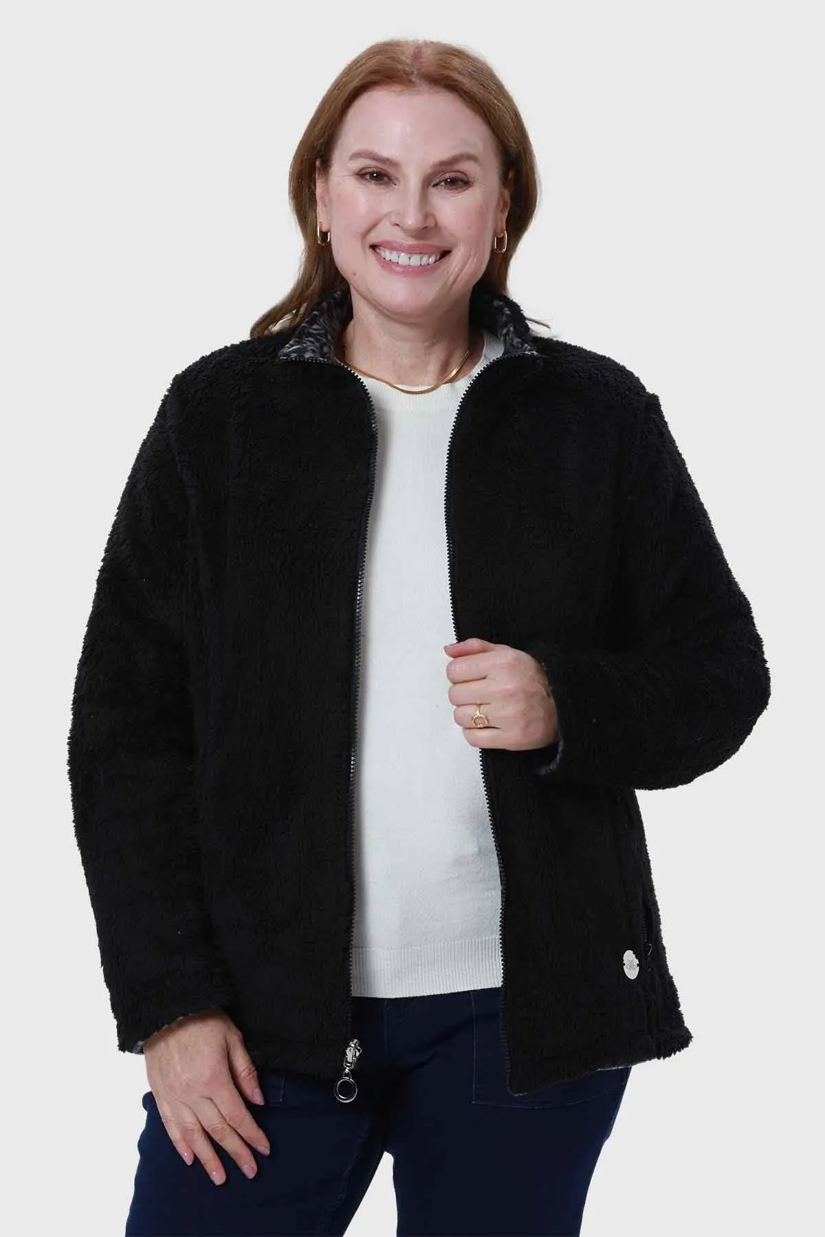 Chaqueta Mujer Reversible Negro