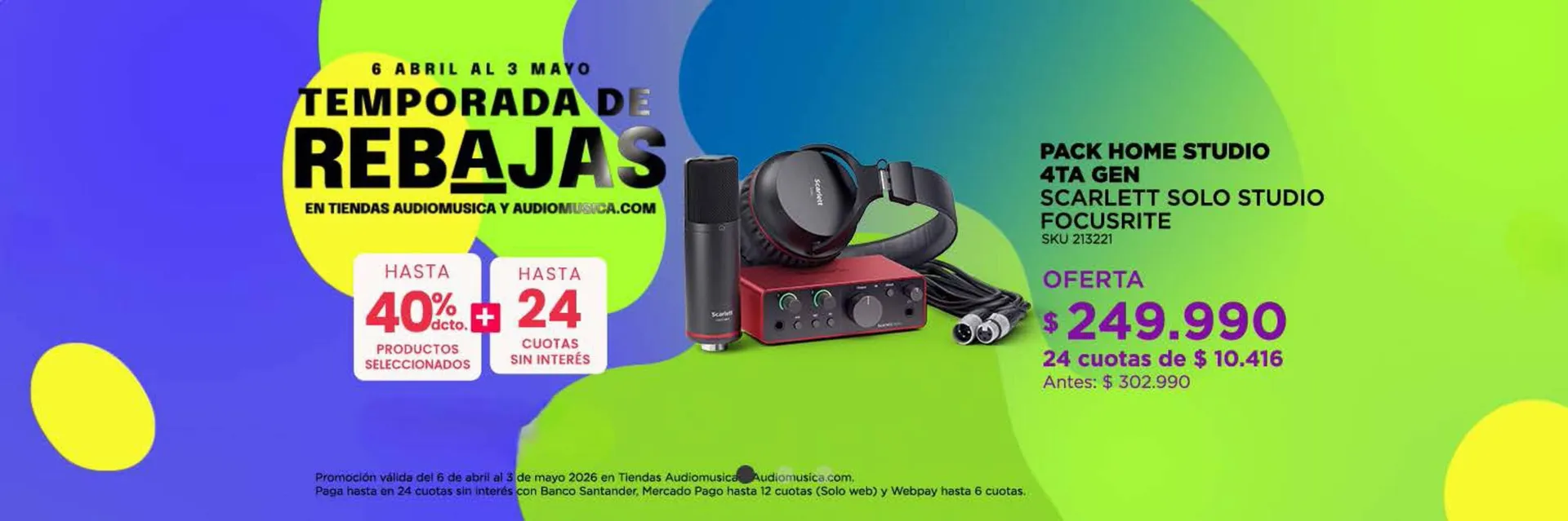 Catálogo de Catálogo Audiomusica 10 de abril al 3 de mayo 2026 - Página 1