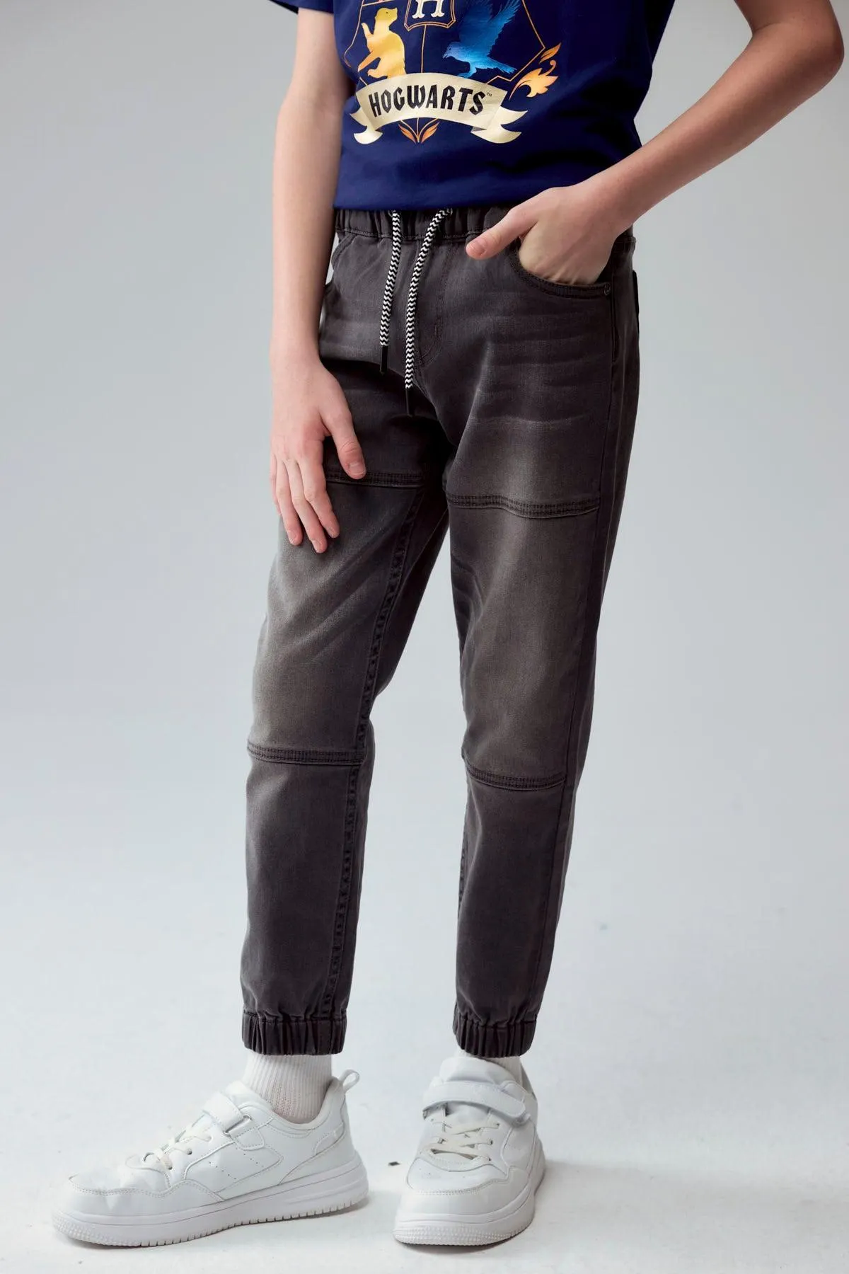 Jeans Niño Toddler Jogger Gris