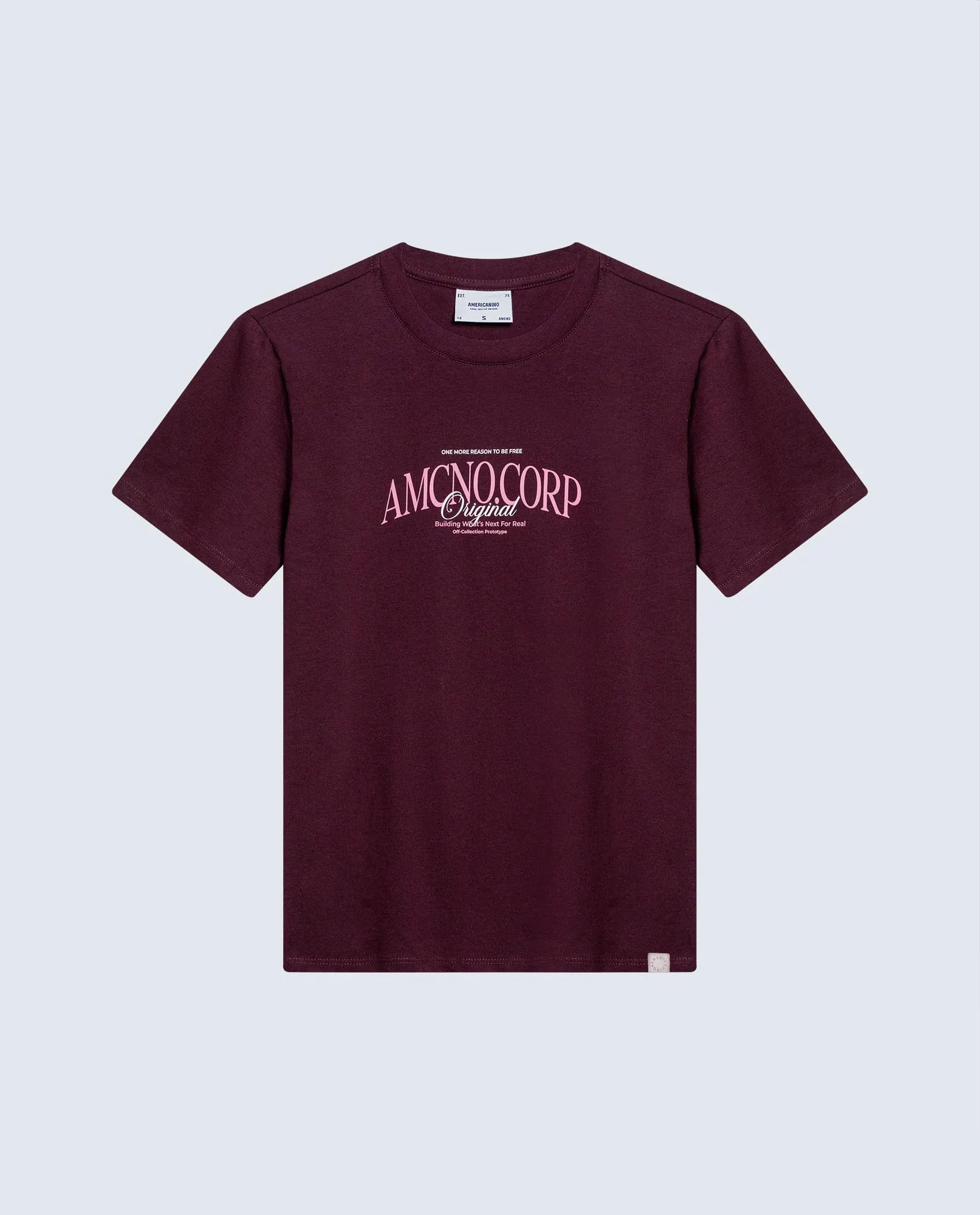 Camiseta corte clásico en algodón estampado floral