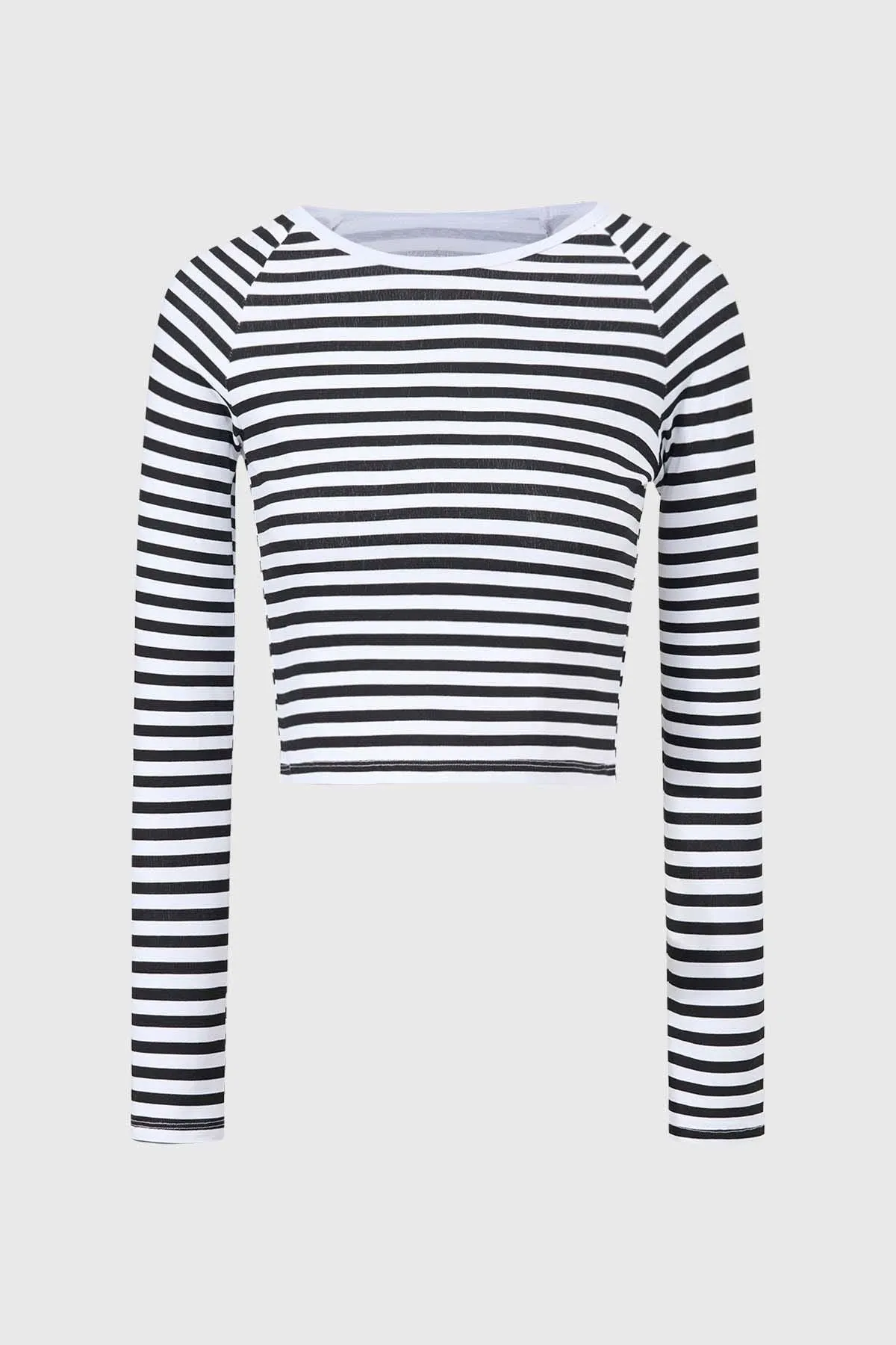 Polera Niña Con Rayas Negro