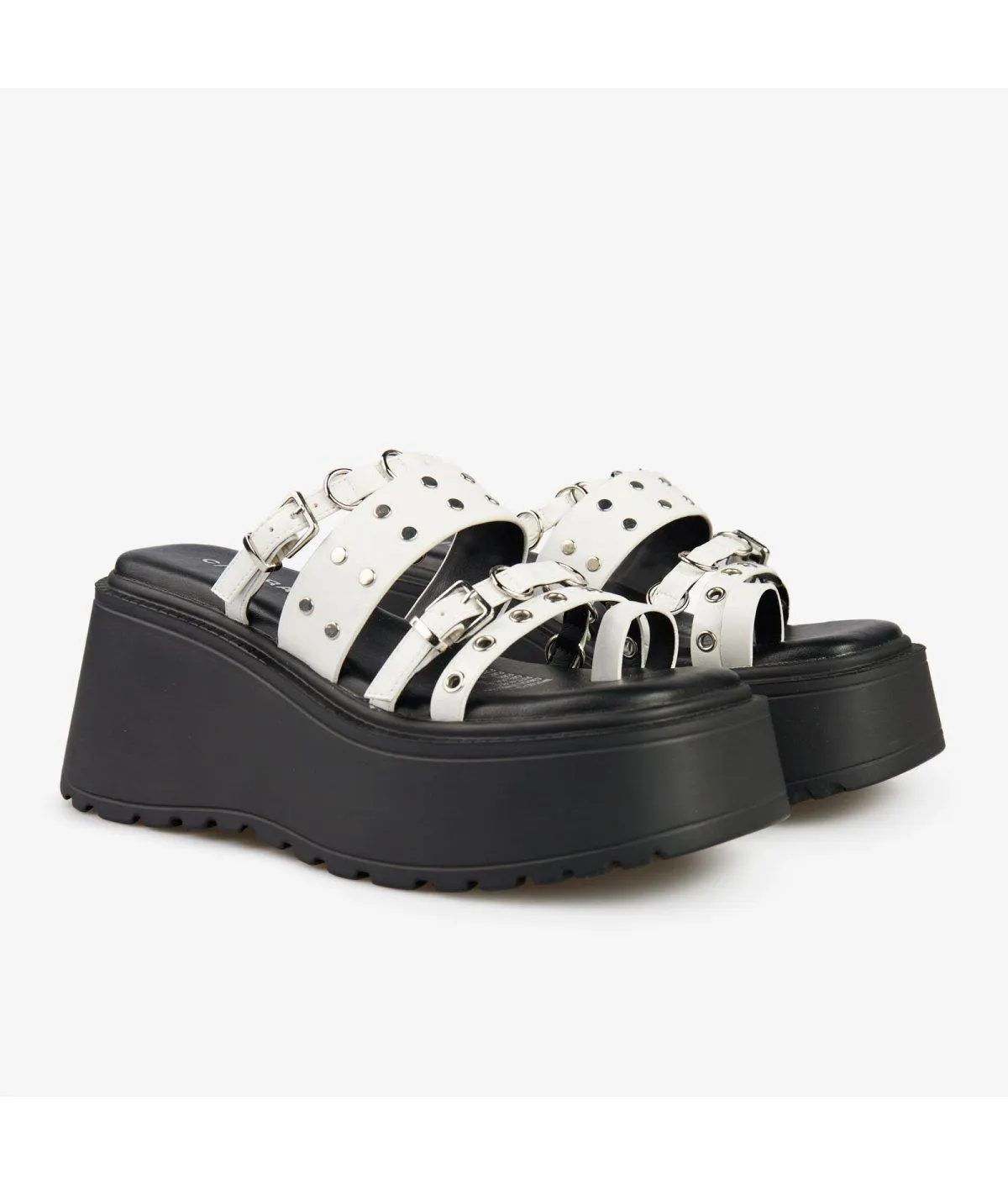 Sandalias Mujer 4466 Efecto Cuero