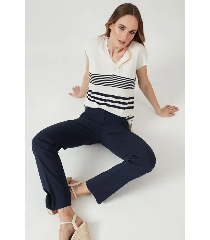Pantalon regular azul