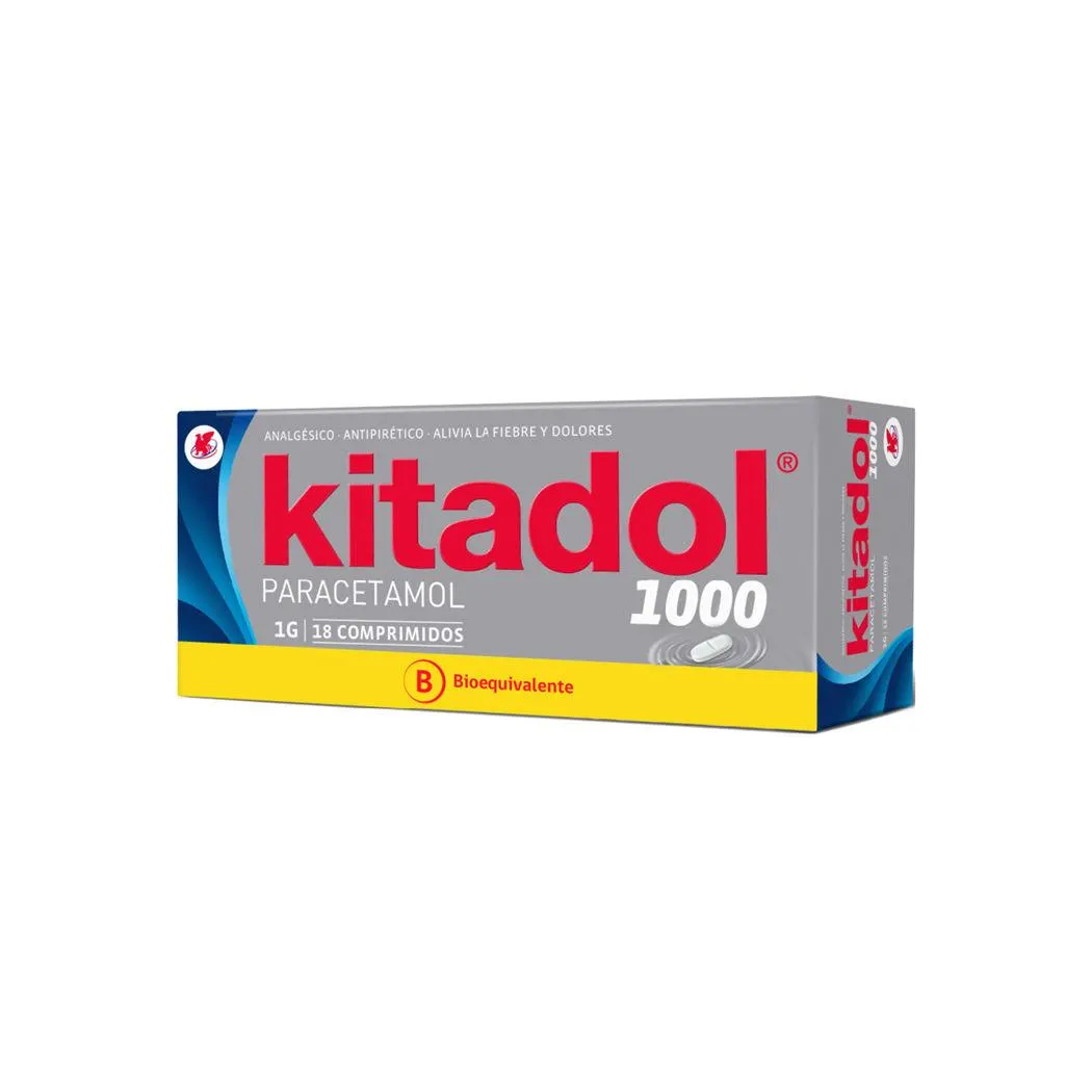Kitadol (B) Paracetamol 1g 18 Comprimidos