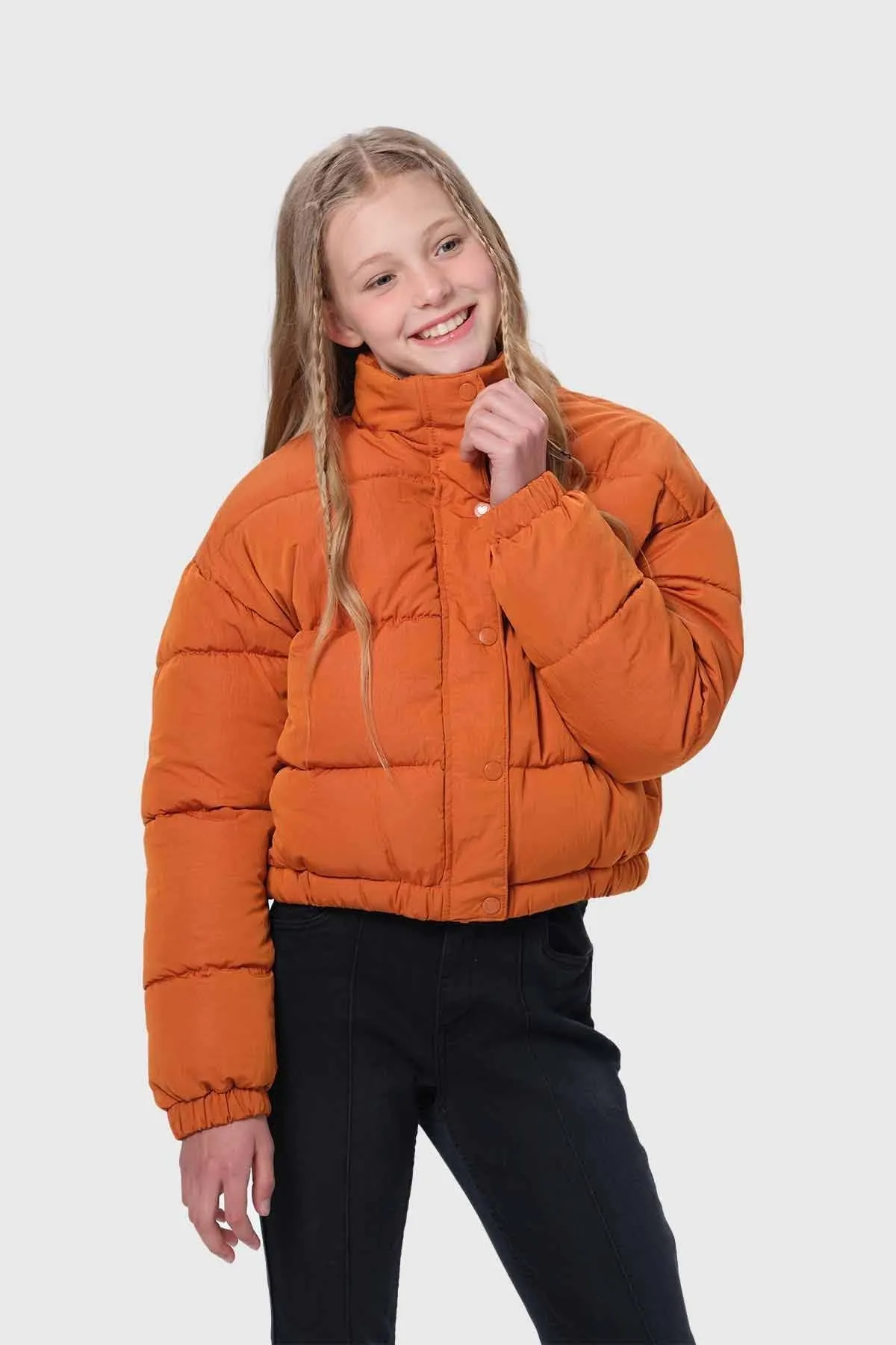 Parka Niña Puffa Camel