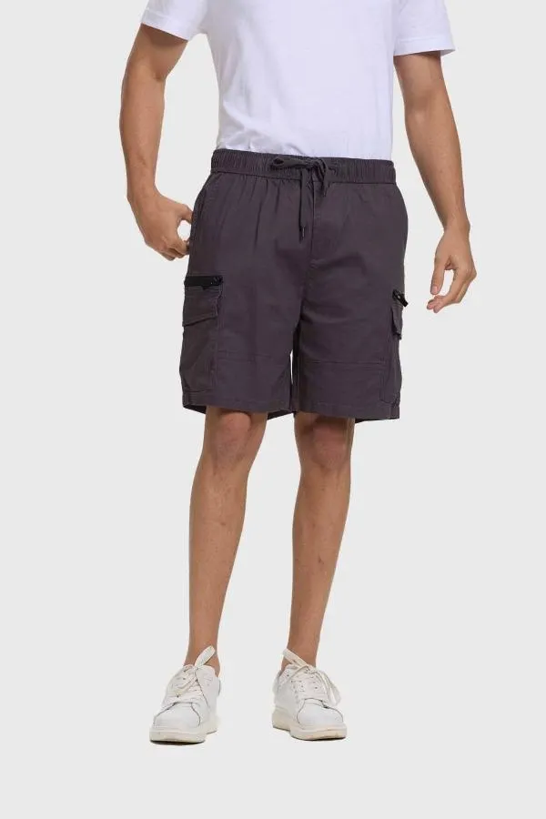 Bermuda hombre cargo gris