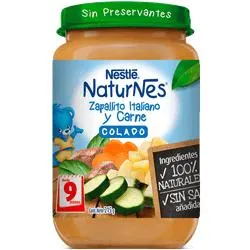 Colado Naturnes Zapallito Italiano y Carne 215 g