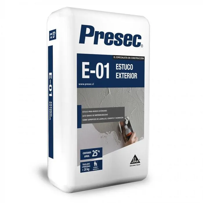 PRESEC E01 ESTUCOS EXTERIOR (SA 25KG)