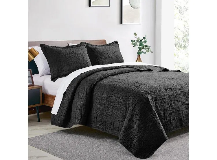 CUBRECAMA QUILT REVERSIBLE 264X228CM KING + 2 FUNDA ALMOHADA 278003