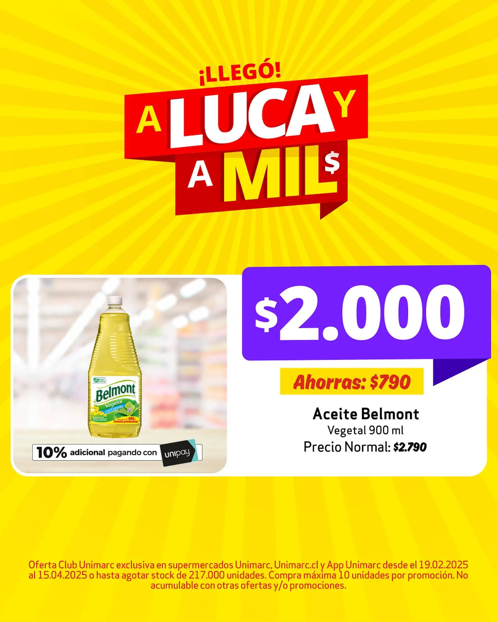 Catálogo de Catálogo Unimarc 19 de febrero al 15 de abril 2025 - Página 1