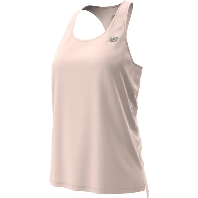 Polera Sin Mangas Running Mujer New Balance Sport Essentials Tank Rosada